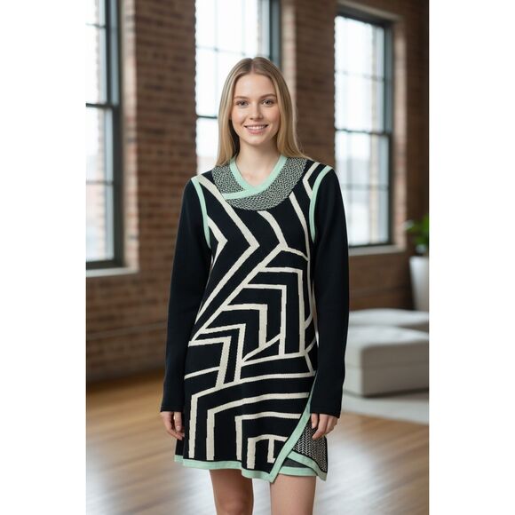 NWOT Title Nine Extra Fine Merino Wool Sweater Dress Mini Women’s Small - Picture 1 of 9